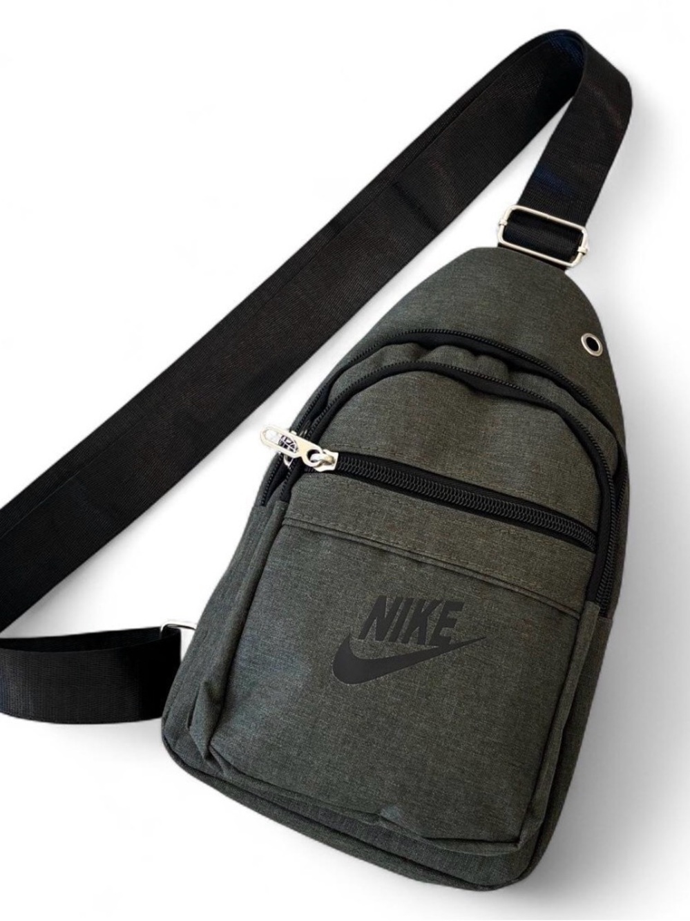 NWT Nike Sling Bag Backpack Carry On Shoulder School Bag Nylon Army Dark Green